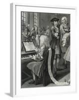 Musician Playing the Rape of the Sabine Women at the Piano at a Libertine's Home-null-Framed Giclee Print