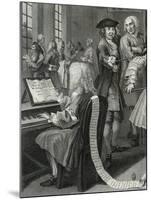 Musician Playing the Rape of the Sabine Women at the Piano at a Libertine's Home-null-Mounted Giclee Print