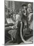 Musician Playing the Rape of the Sabine Women at the Piano at a Libertine's Home-null-Mounted Giclee Print