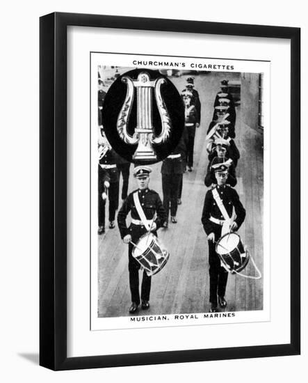 Musician, Royal Marines, 1937-WA & AC Churchman-Framed Giclee Print