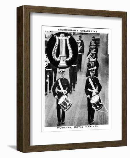 Musician, Royal Marines, 1937-WA & AC Churchman-Framed Giclee Print