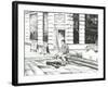 Musician St. Ann's Square, 2016-Vincent Alexander Booth-Framed Giclee Print