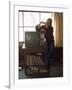 Musician Stephen Stills at Home-null-Framed Premium Photographic Print