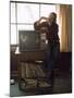 Musician Stephen Stills at Home-null-Mounted Premium Photographic Print