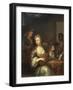 Musician Strumming Viola-Caspar Netscher-Framed Giclee Print