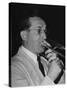 Musician Tommy Dorsey Playing His Trombone-Rex Hardy Jr.-Stretched Canvas