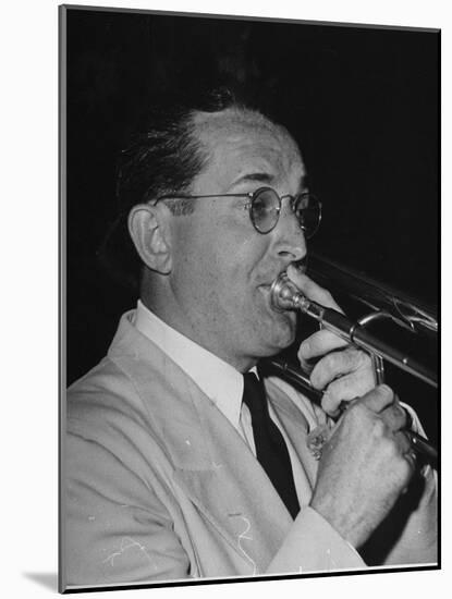 Musician Tommy Dorsey Playing His Trombone-Rex Hardy Jr.-Mounted Photographic Print