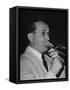 Musician Tommy Dorsey Playing His Trombone-Rex Hardy Jr.-Framed Stretched Canvas