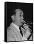 Musician Tommy Dorsey Playing His Trombone-Rex Hardy Jr.-Framed Stretched Canvas