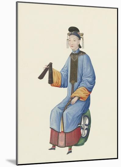 Musician VII-Oriental School -Mounted Premium Giclee Print