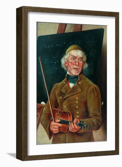 Musician with a Violin-T. Clare-Framed Giclee Print