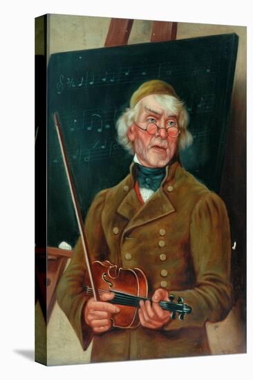 Musician with a Violin-T. Clare-Stretched Canvas