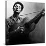 Musician Woody Guthrie (1912-1967) Considered as the Father of Folk Music C. 1940-null-Stretched Canvas