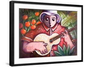 Musician-Oscar Ortiz-Framed Giclee Print