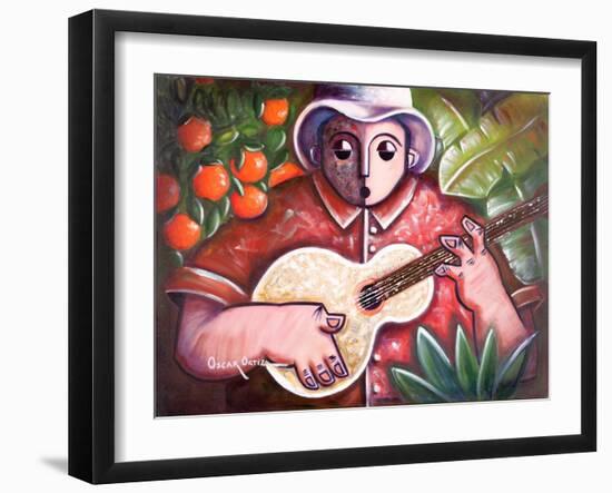 Musician-Oscar Ortiz-Framed Giclee Print