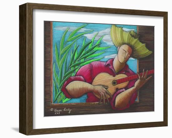 Musician-Oscar Ortiz-Framed Giclee Print