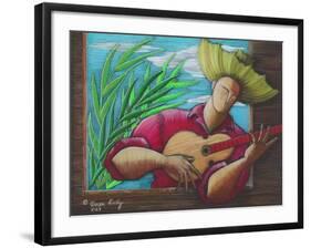 Musician-Oscar Ortiz-Framed Giclee Print