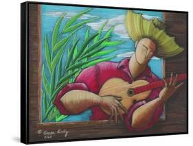 Musician-Oscar Ortiz-Framed Stretched Canvas