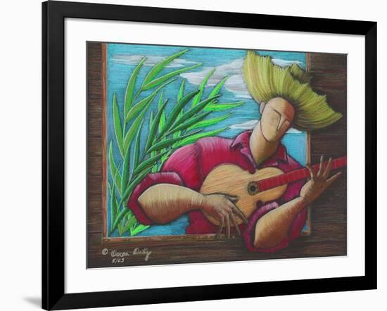 Musician-Oscar Ortiz-Framed Giclee Print