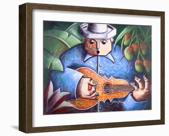 Musician-Oscar Ortiz-Framed Giclee Print