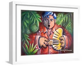 Musician-Oscar Ortiz-Framed Giclee Print