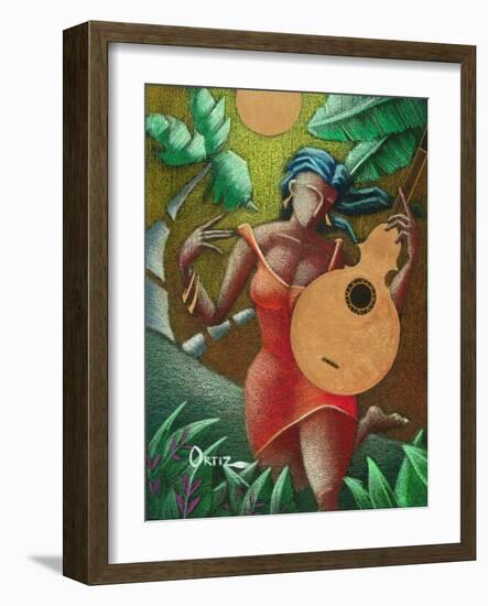 Musician-Oscar Ortiz-Framed Premium Giclee Print