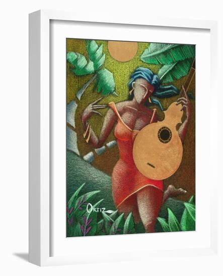 Musician-Oscar Ortiz-Framed Premium Giclee Print