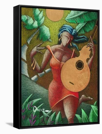 Musician-Oscar Ortiz-Framed Stretched Canvas