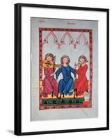 Musicians, 1304-1340-null-Framed Giclee Print