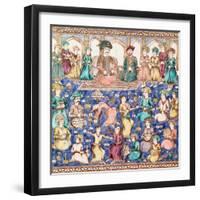 Musicians and Dancers at the Court of Nasser Al-Din Shah Qajar-null-Framed Giclee Print