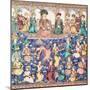 Musicians and Dancers at the Court of Nasser Al-Din Shah Qajar-null-Mounted Giclee Print