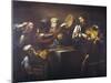 Musicians and Soldiers, Circa 1626-Valentin de Boulogne-Mounted Giclee Print