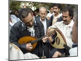 Musicians Attending a Village Wedding, Anogia, Crete, Greek Islands, Greece-Adam Tall-Mounted Photographic Print