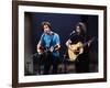 Musicians Bob Weir and Jerry Garcia of Rock Group Grateful Dead Performing-David Mcgough-Framed Premium Photographic Print