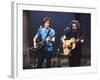 Musicians Bob Weir and Jerry Garcia of Rock Group Grateful Dead Performing-David Mcgough-Framed Premium Photographic Print