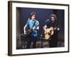 Musicians Bob Weir and Jerry Garcia of Rock Group Grateful Dead Performing-David Mcgough-Framed Premium Photographic Print