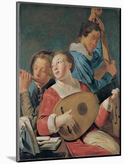 Musicians, C.1623-Pieter Fransz de Grebber-Mounted Giclee Print