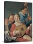 Musicians, C.1623-Pieter Fransz de Grebber-Stretched Canvas