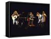 Musicians David Crosby, Neil Young, Graham Nash and Stephen Stills of Group Crosby Performing-David Mcgough-Framed Stretched Canvas