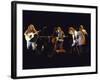 Musicians David Crosby, Neil Young, Graham Nash and Stephen Stills of Group Crosby Performing-David Mcgough-Framed Premium Photographic Print