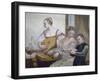 Musicians, Detail from Concert-Giovanni Antonio Fasolo-Framed Giclee Print