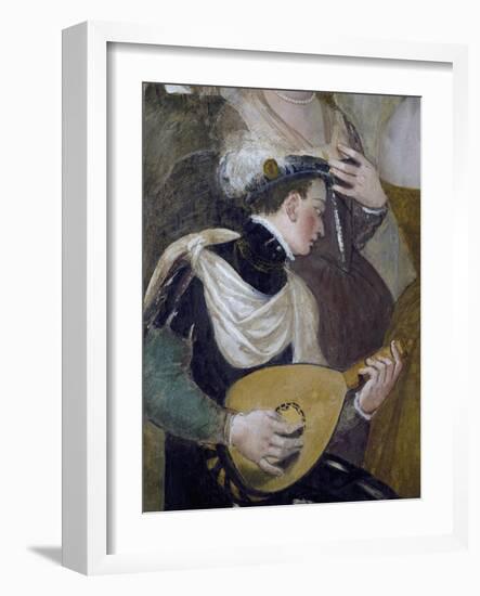 Musicians, Detail from Dance Invitations-Giovanni Antonio Fasolo-Framed Giclee Print