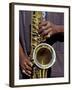 Musicians Hands Playing Saxaphone, New Orleans, Louisiana, USA-Adam Jones-Framed Premium Photographic Print