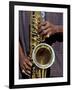 Musicians Hands Playing Saxaphone, New Orleans, Louisiana, USA-Adam Jones-Framed Photographic Print