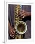 Musicians Hands Playing Saxaphone, New Orleans, Louisiana, USA-Adam Jones-Framed Photographic Print