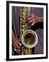 Musicians Hands Playing Saxaphone, New Orleans, Louisiana, USA-Adam Jones-Framed Photographic Print