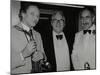 Musicians John Dankworth and Don Lusher with Dennis Matthews of Crescendo Magazine, London, 1985-Denis Williams-Mounted Photographic Print