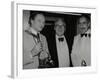 Musicians John Dankworth and Don Lusher with Dennis Matthews of Crescendo Magazine, London, 1985-Denis Williams-Framed Photographic Print