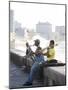 Musicians on the Malecon Playing Saxaphone and Trombone, Havana, Cuba-null-Mounted Photographic Print