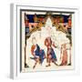 Musicians Playing a Viola and a Tambourine, from the "Chansonnier des Nobles"-null-Framed Giclee Print